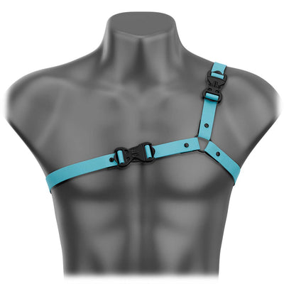 Sky Blue Beyond Basic Ultra-Thin Asymmetrical Handmade Fashion Vegan Unisex Harness