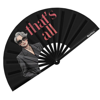 That's All Rave Bamboo Folding Hand Fan / Clack Fan - Large - Daftboy