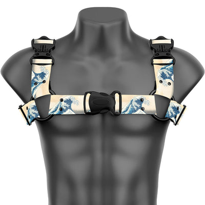 The Great Wave Off Kanagawa by Hokusai Bulldog Handmade Fashion Vegan Unisex Harness