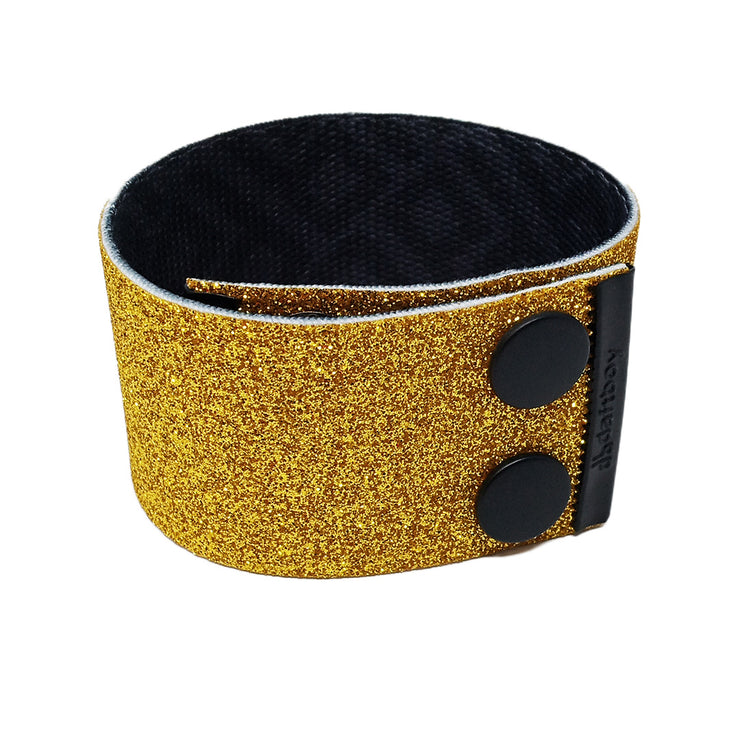Gold Glitter Thicc Cuff Bracelet