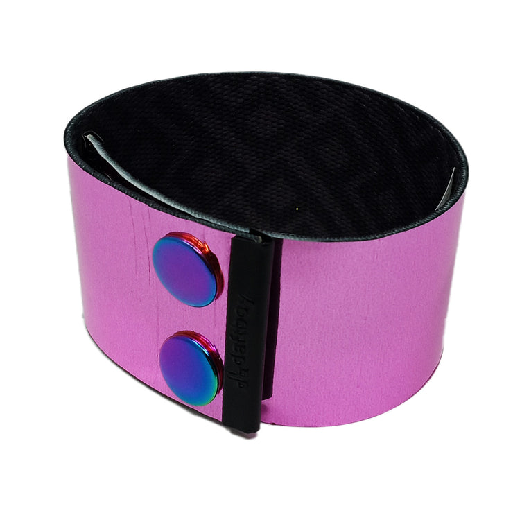 Pink Metallic Iridescent Thicc Cuff Bracelet