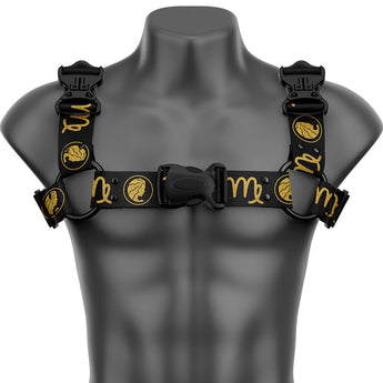 Virgo Bulldog Handmade Fashion Vegan Unisex Harness - Zodiac Collection - Daftboy