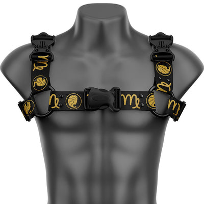 Virgo Bulldog Handmade Fashion Vegan Unisex Harness - Zodiac Collection