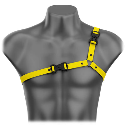 Yellow Beyond Basic Ultra-Thin Asymmetrical Handmade Fashion Vegan Unisex Harness