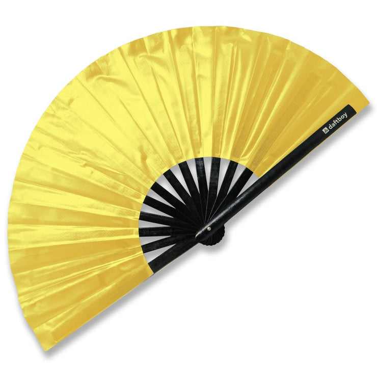 Metallic Gold Beyond Basic Folding Hand Fan