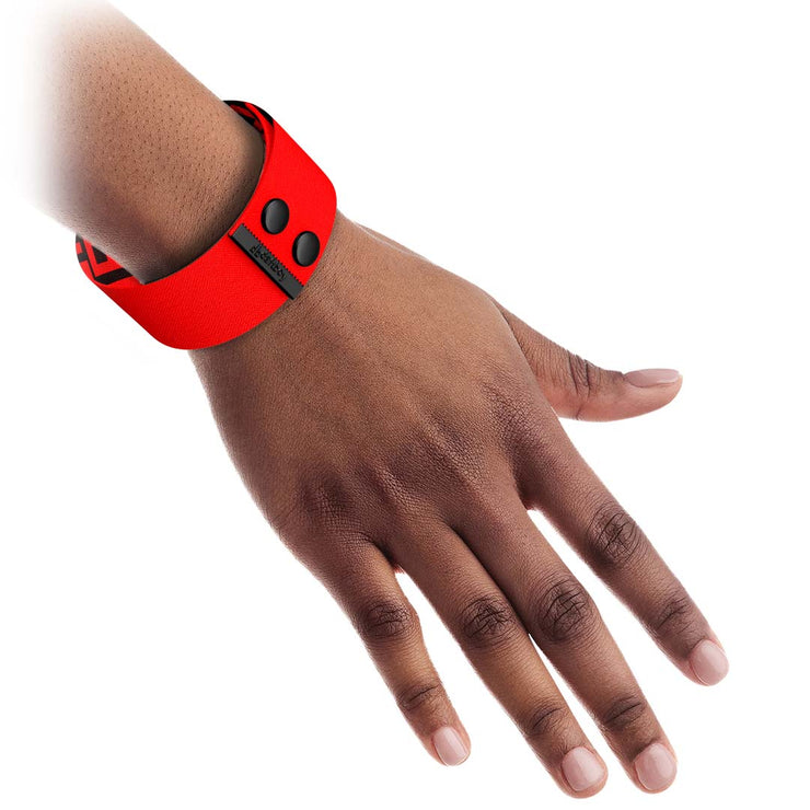 Red Beyond Basic Thicc Cuff Bracelet On Hand