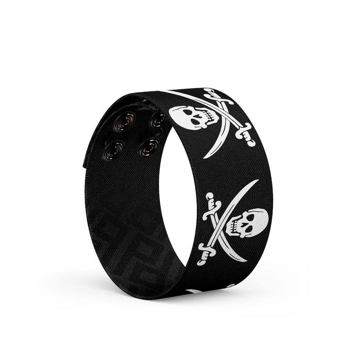 Jolly Roger Pirate Thicc Cuff Bracelet