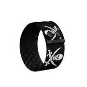 Jolly Roger Pirate Thicc Cuff Bracelet Back View