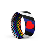 Pride Leather Flag Thicc Cuff Bracelet 