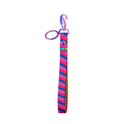 Pride Bisexuality Key Clip Wristlet Upright View
