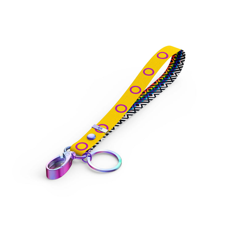 Pride Intersex Key Clip Wristlet