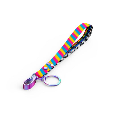 Pride Pansexuality Key Clip Wristlet