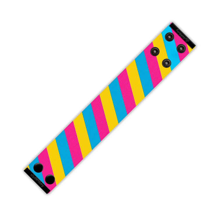 Pride Pansexuality Thicc Cuff Bracelet Flat Strap