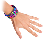 Rainbow Leopard Thicc Cuff Bracelet On Hand