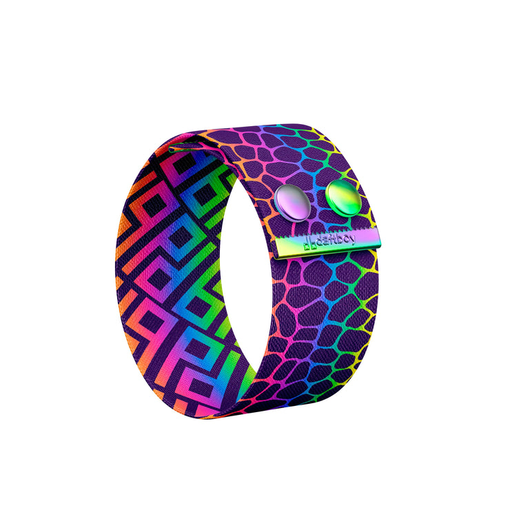 Rainbow Turtle Thicc Cuff Bracelet Back View