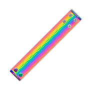 Rainbow Zebra Thicc Cuff Bracelet Flat Strap