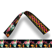Skulls And Flowers Strap Front And Back View