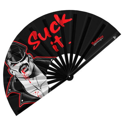 Suck It! Folding Rave Fan