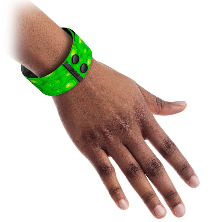 Toxic Slime Thicc Cuff Bracelet On Hand