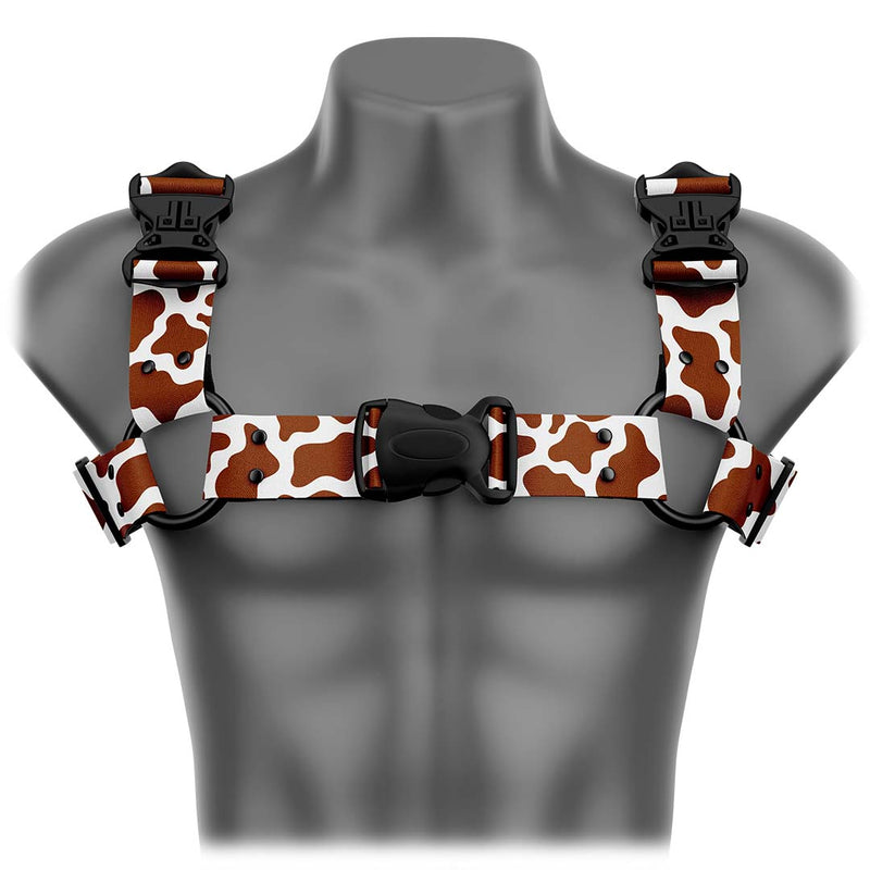 Daftboy Brown Cow Stunning Bulldog Handmade Fashion Vegan Unisex Harness