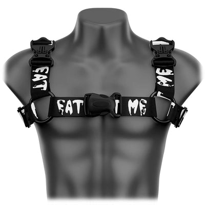 EAT ME! Bulldog Handmade Fashion Vegan Unisex Harness