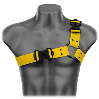 Hello Yellow Beyond Basic Asymmetrical Handmade Fashion Vegan Unisex Harness - Daftboy
