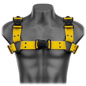 Hello Yellow Beyond Basic Bulldog Handmade Fashion Vegan Unisex Harness - Daftboy