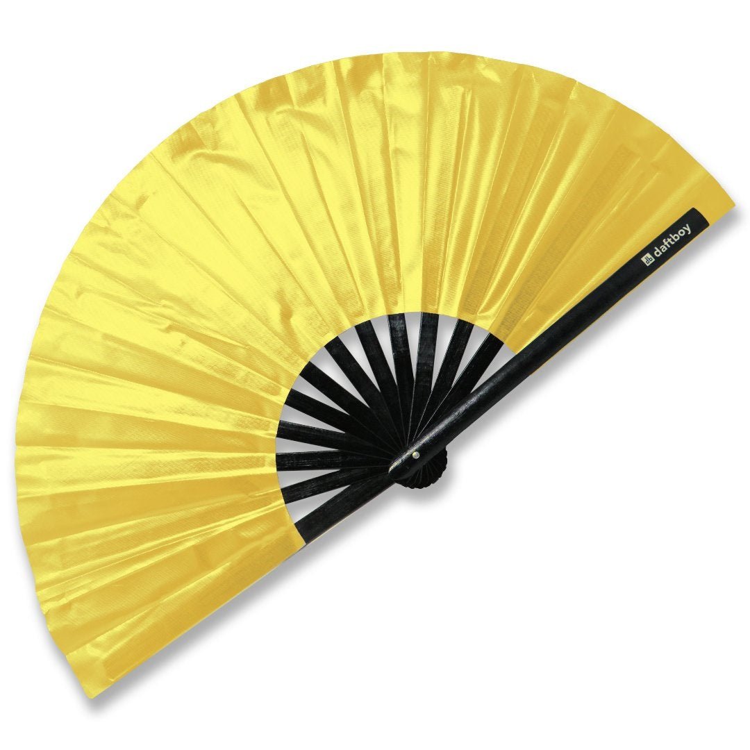 Basic Fan Fold This Metallic Gold Folding Fan Is Beyond Basic! π β Daftboy