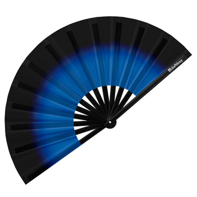 Black to Blue Ombré Core Rave Clack Fan