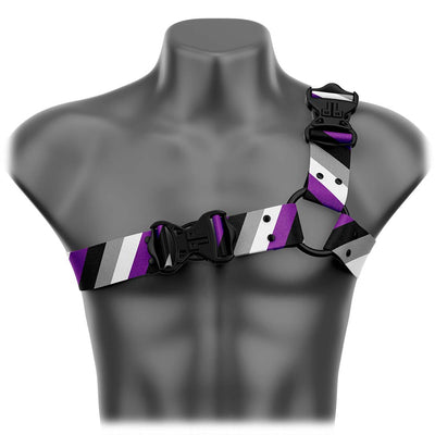 Pride Asexuality Asymmetrical Handmade Fashion Vegan Unisex Harness