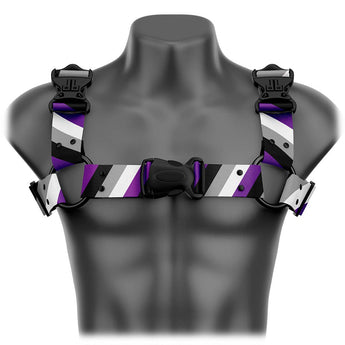 Pride Asexuality Bulldog Handmade Fashion Vegan Unisex Harness - Daftboy