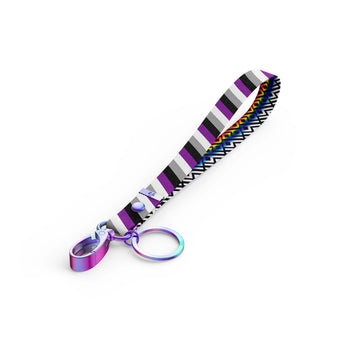 Pride Asexuality Key Clip Wristlet - Daftboy