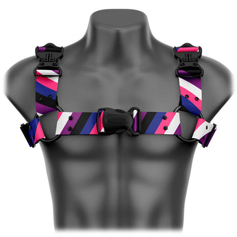 Pride Gender - fluid Bulldog Handmade Fashion Vegan Unisex Harness - Daftboy