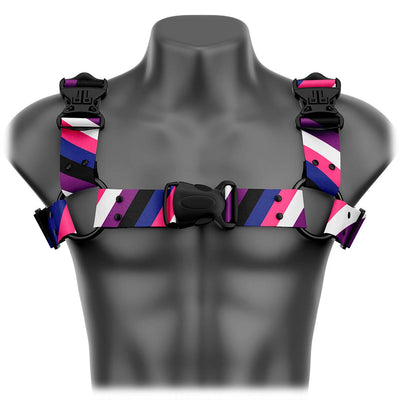 Pride Gender-fluid Bulldog Handmade Fashion Vegan Unisex Harness