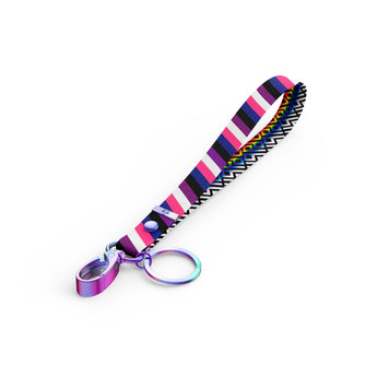 Pride Gender - fluid Key Clip Wristlet - Daftboy
