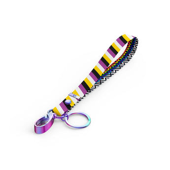 Pride Non - Binary Key Clip Wristlet - Daftboy