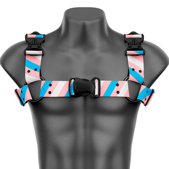 Pride Transgender Bulldog Handmade Fashion Vegan Unisex Harness - Daftboy