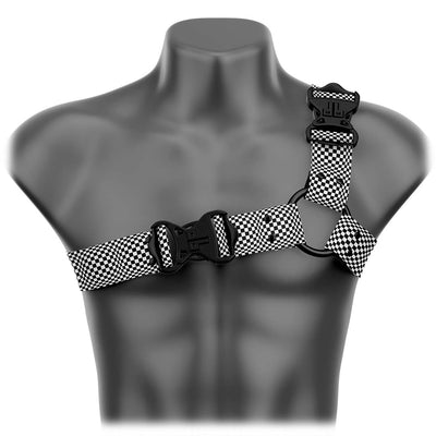 Speed Checkered Asymmetrical Handmade Fashion Vegan Unisex Harness