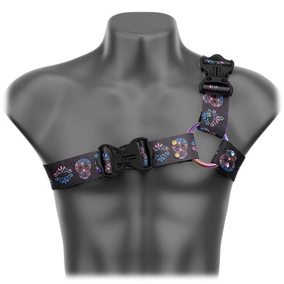 Sugar Skulls Asymmetrical Handmade Fashion Vegan Unisex Harness