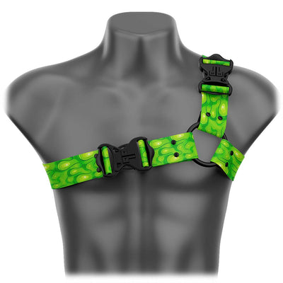 Toxic Slime Asymmetrical Handmade Fashion Vegan Unisex Harness