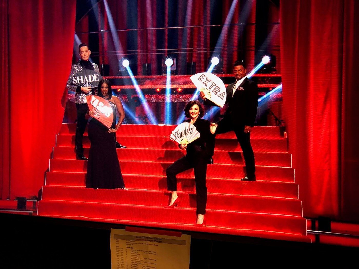 Daftboy fans on the Strictly Come Dancing staircase