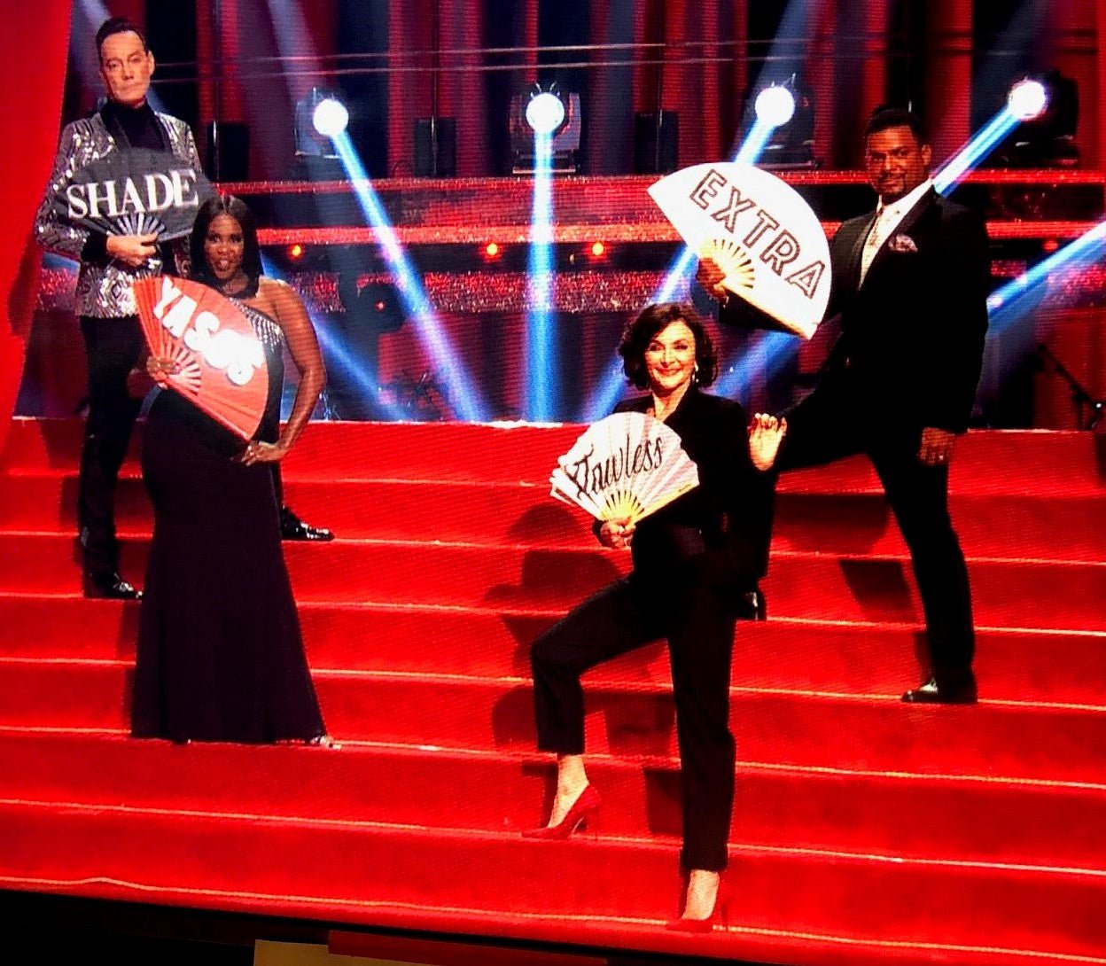 Performers with Daftboy SHADE and EXTRA fans on Strictly Come Dancing