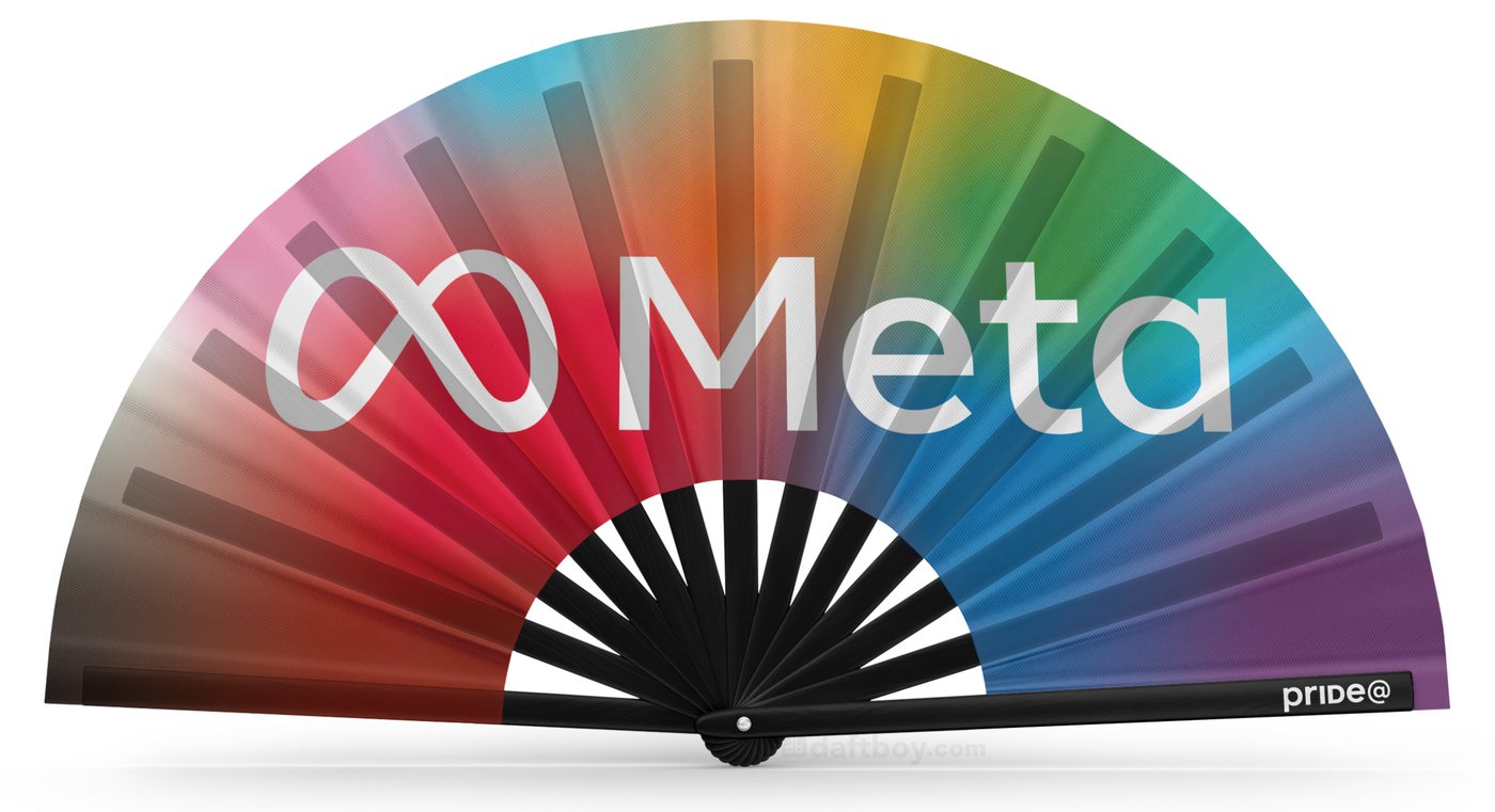 The custom Daftboy fan designed for Meta Pride@