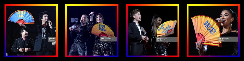 Daftboy winner-reveal fans on stage at the MTV EMAs