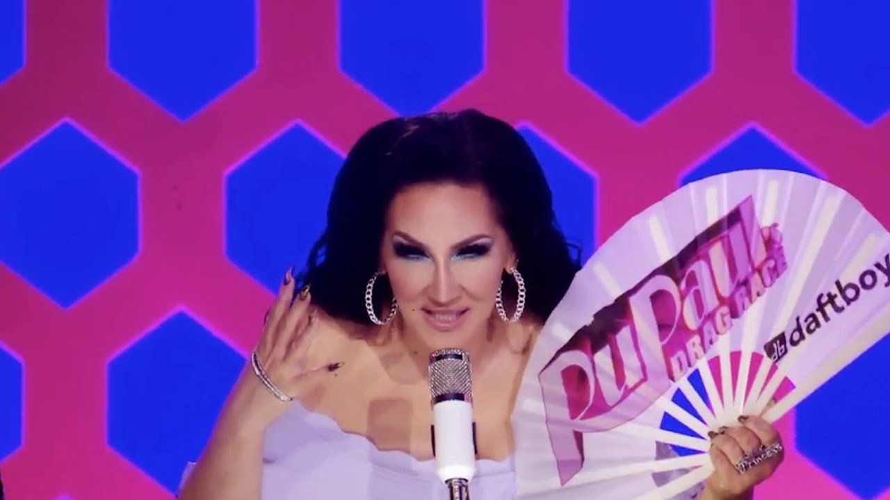 Michelle Visage with a Daftboy Drag Race fan on All Stars