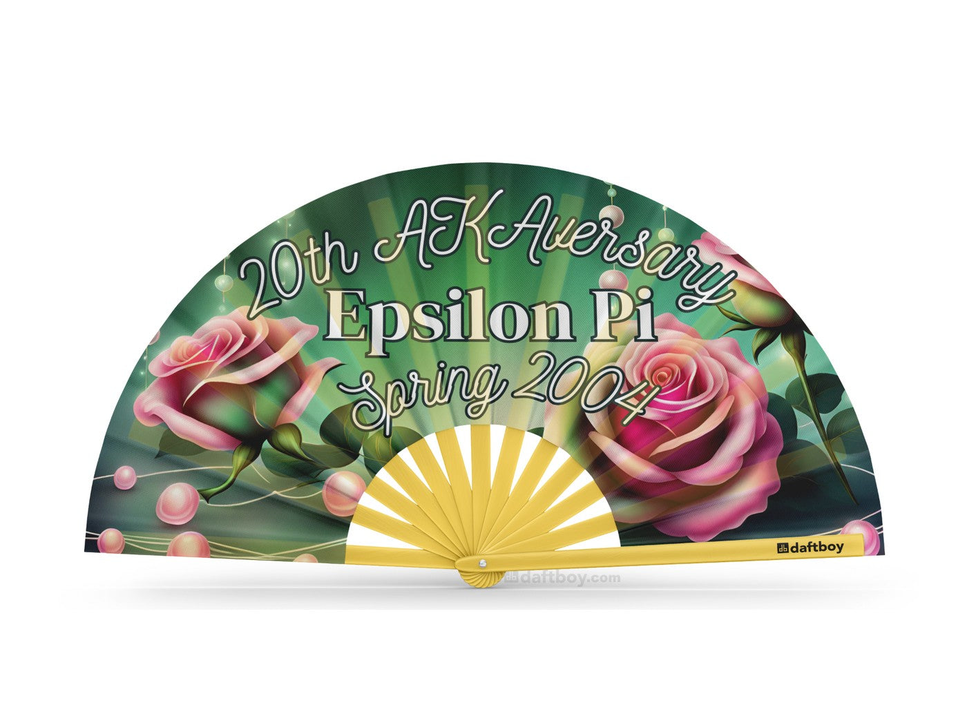 A custom Daftboy fan made for the Alpha Kappa Alpha Epsilon Pi chapter's 20th AKAversary
